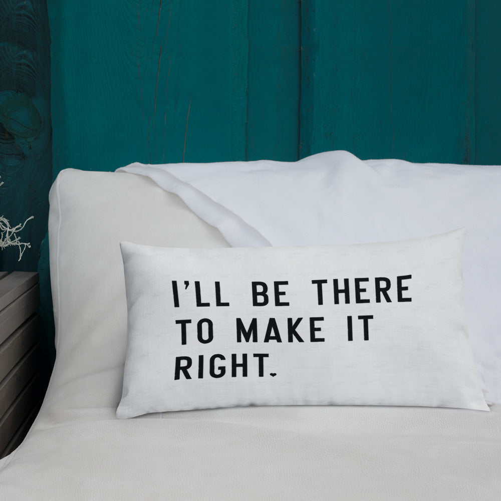 Nick Marzock Make It Right Lyric Pillow 2
