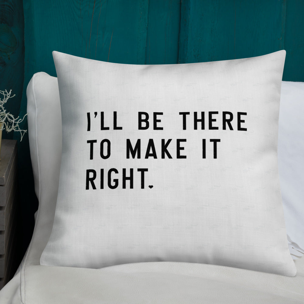 Nick Marzock Make It Right Lyric Pillow 2