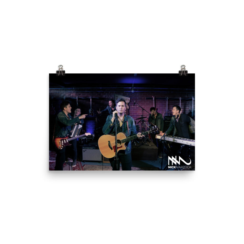 "I need a new band" Nick Marzock Poster