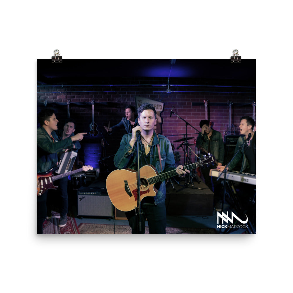 "I need a new band" Nick Marzock Poster