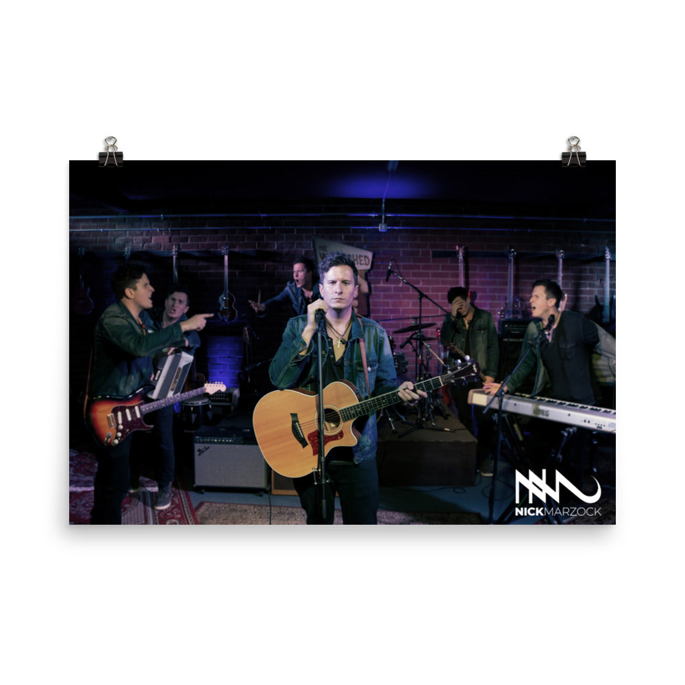 "I need a new band" Nick Marzock Poster