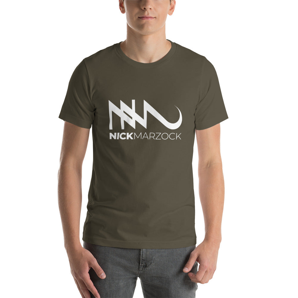 Unisex Nick Marzock White Logo