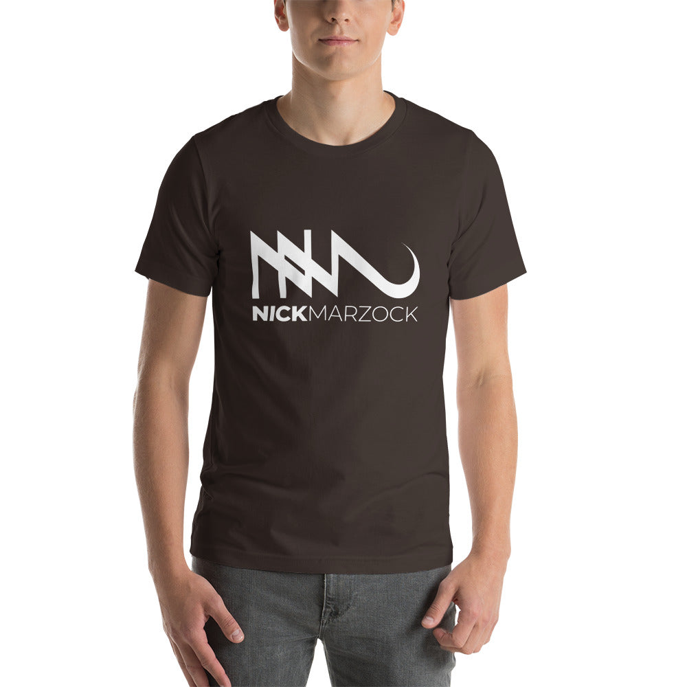 Unisex Nick Marzock White Logo