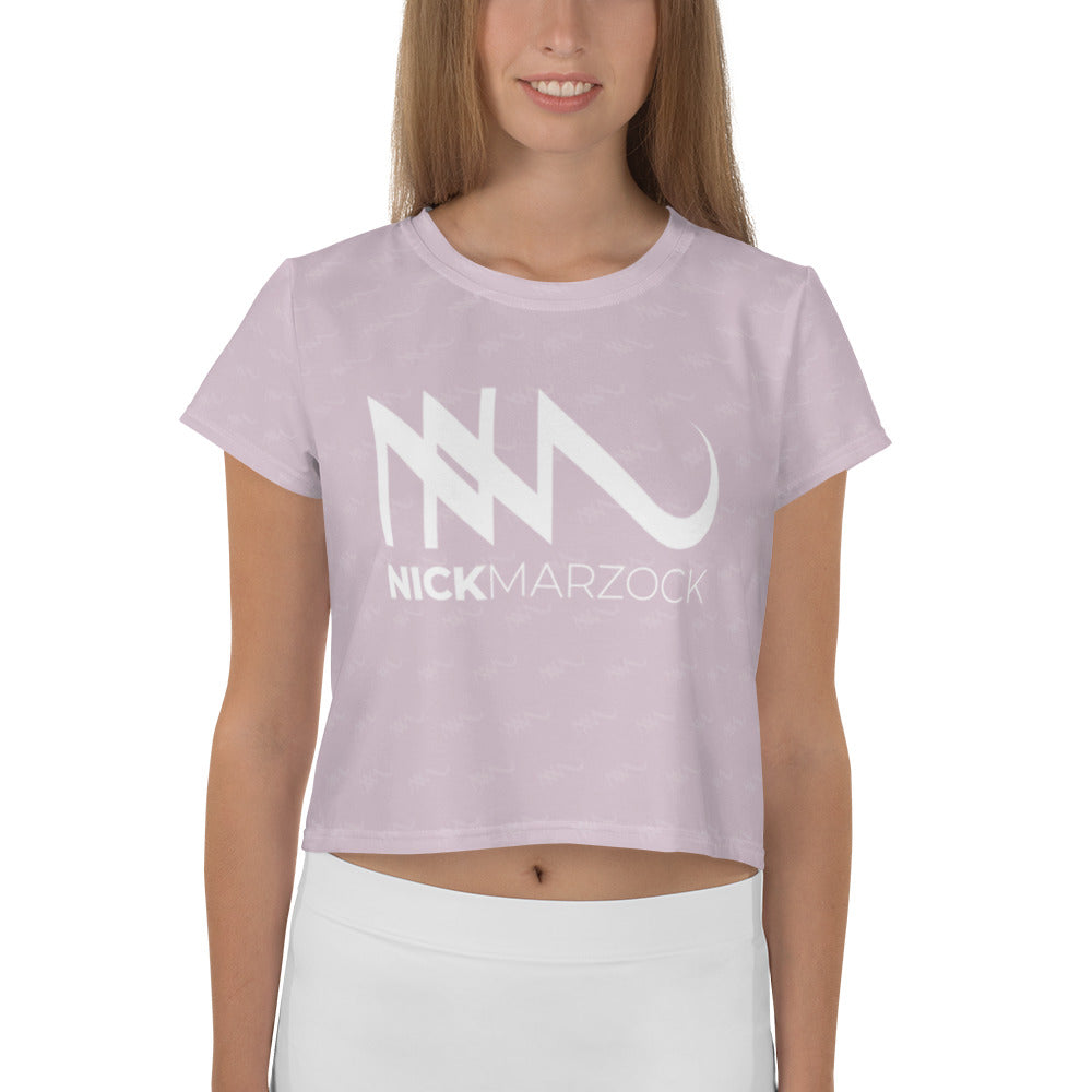 All-Over Print Nick Marzock Women's Crop Tee