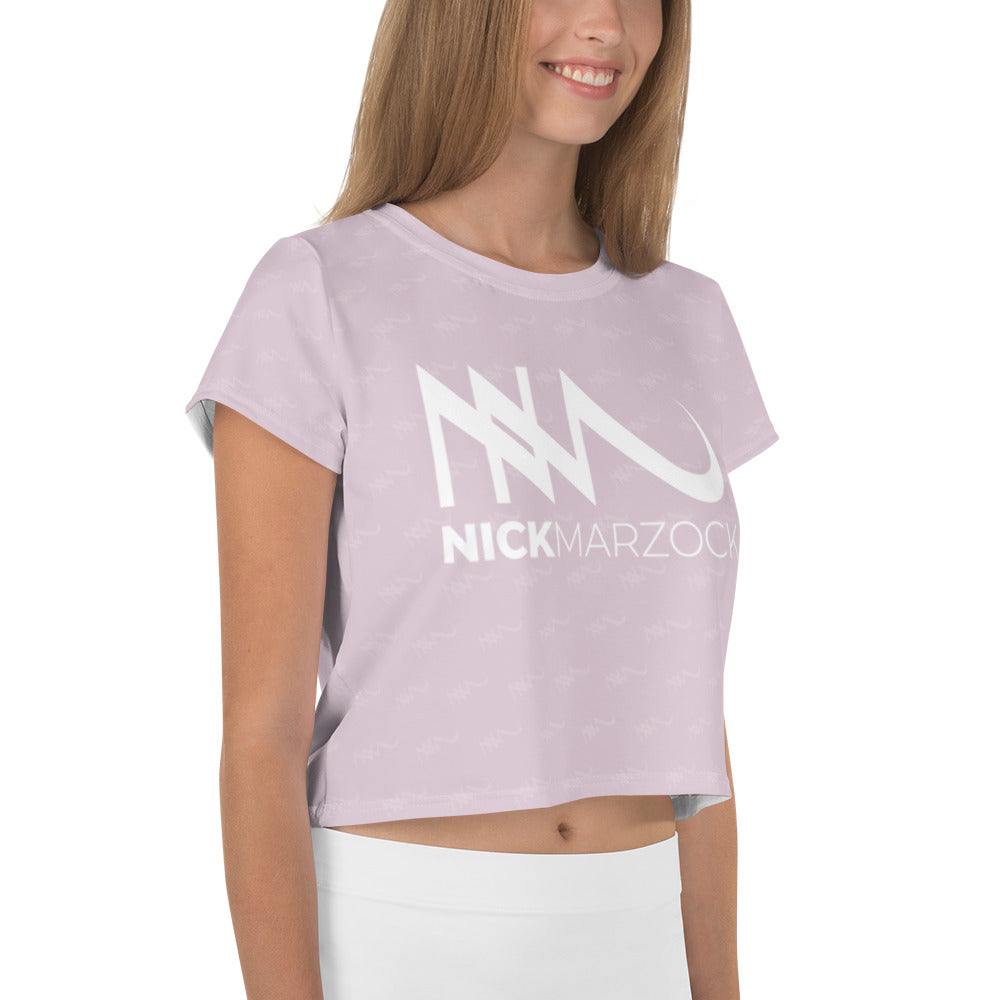 All-Over Print Nick Marzock Women's Crop Tee