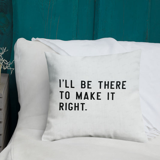 Nick Marzock Make It Right Lyric Pillow 2