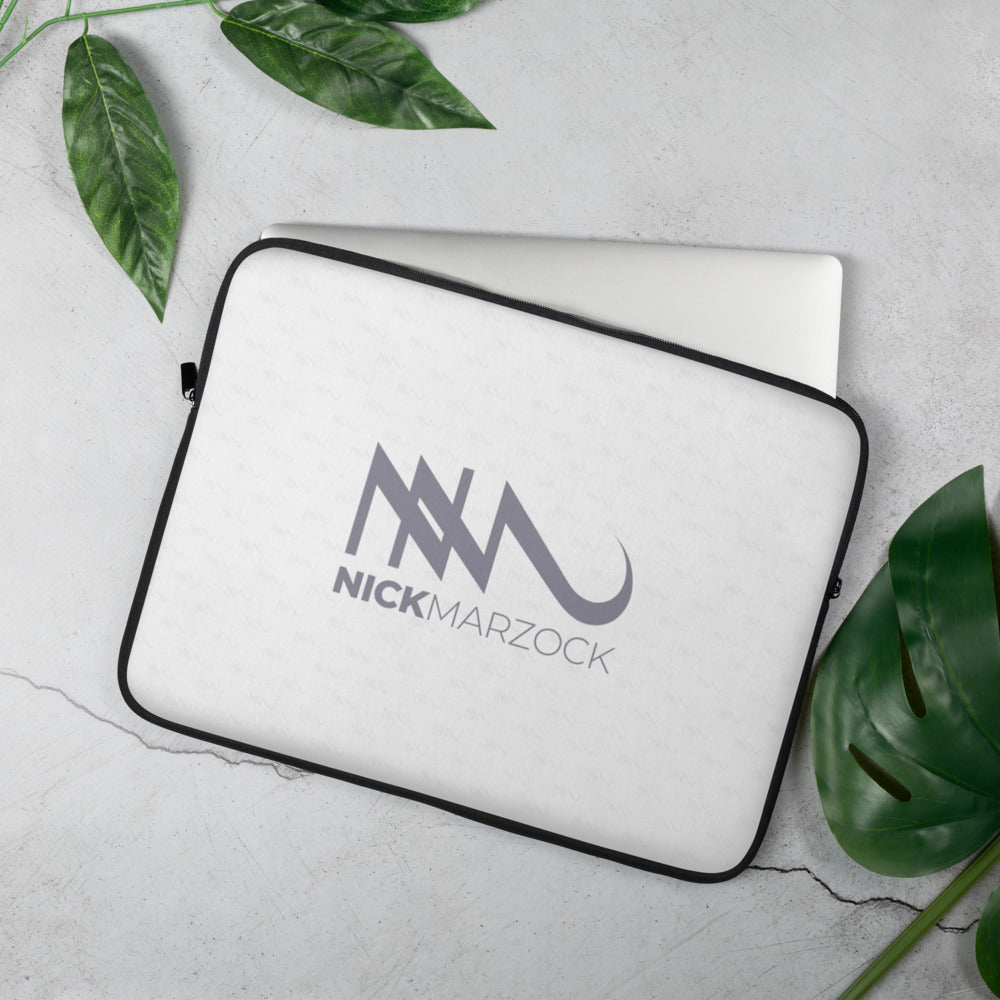 Nick Marzock Logo Laptop Sleeve