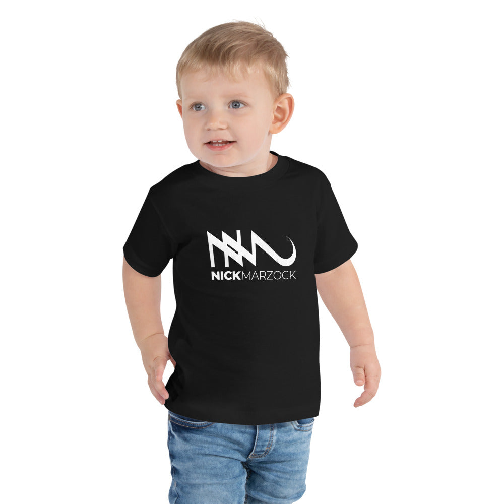 Nick Marzock Unisex Toddler Tee White Logo