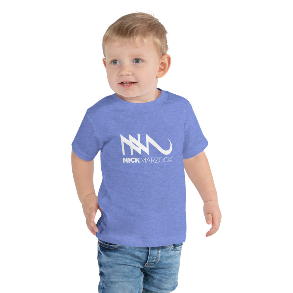 Nick Marzock Unisex Toddler Tee White Logo